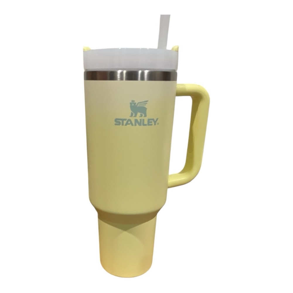 Stanley Lemon Yellow ombre 40 0Z Travel Mug with Handle